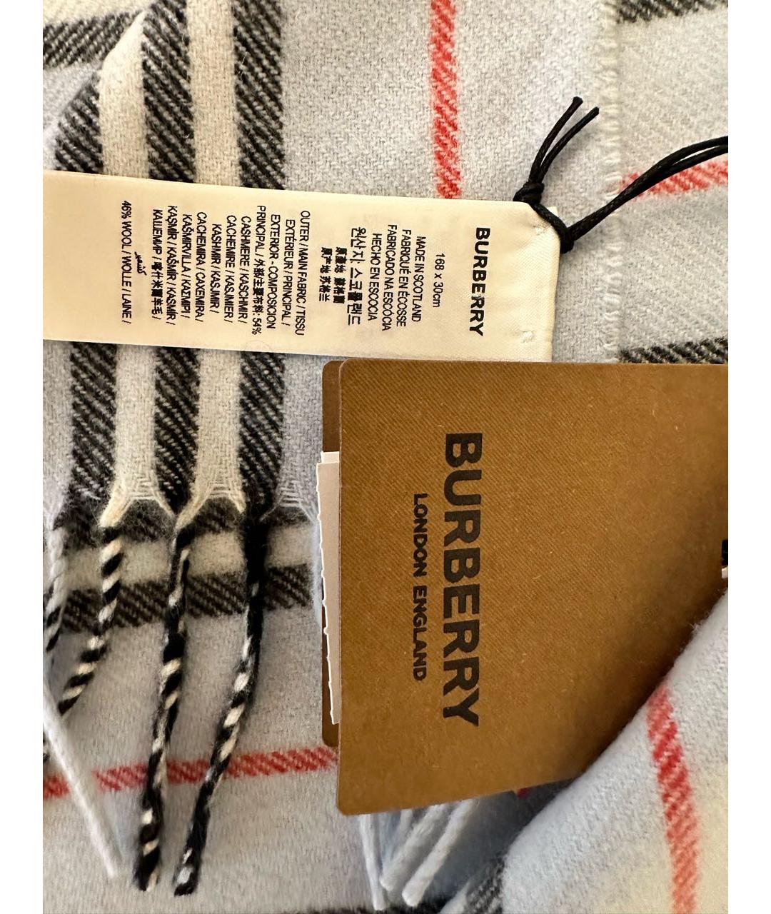 BURBERRY Мульти шерстяной шарф, фото 3