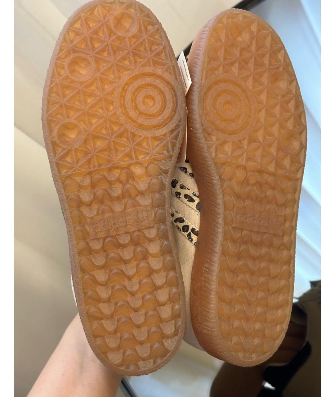 ADIDAS Бежевые замшевые кеды, фото 5