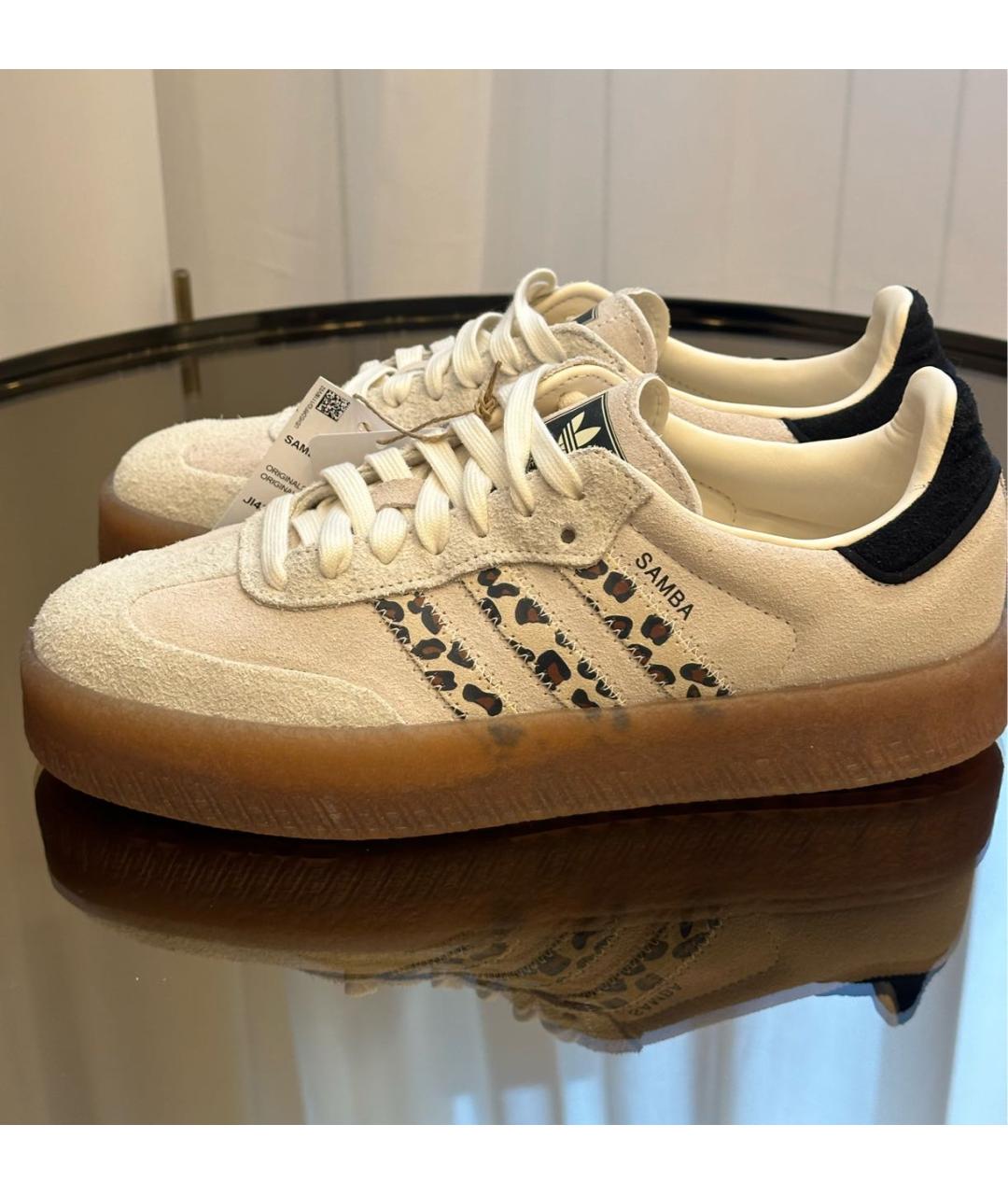 ADIDAS Бежевые замшевые кеды, фото 7