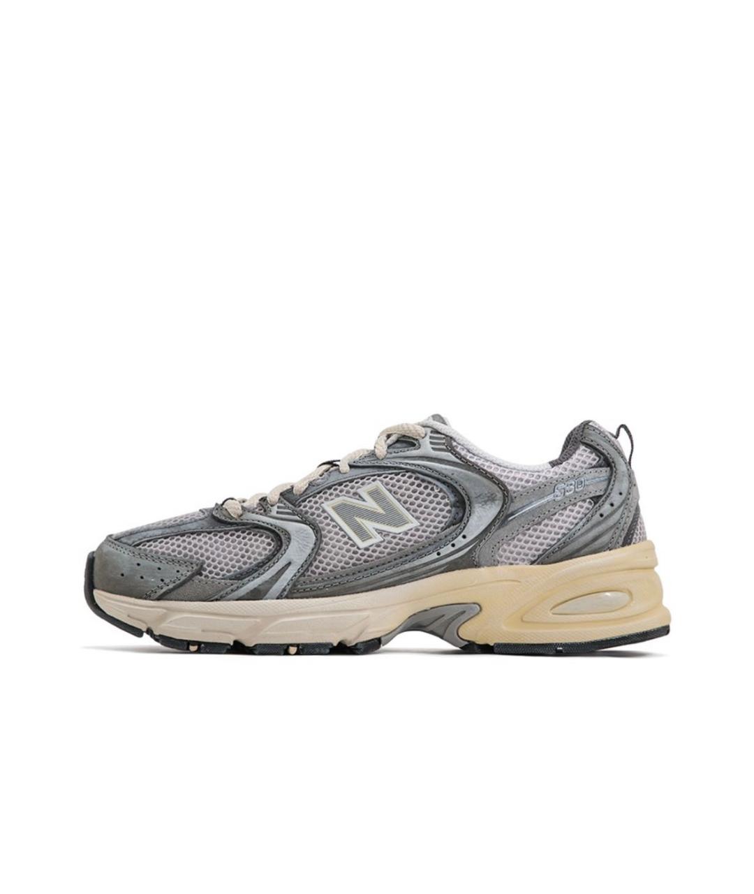 NEW BALANCE Серые текстильные кроссовки, фото 8