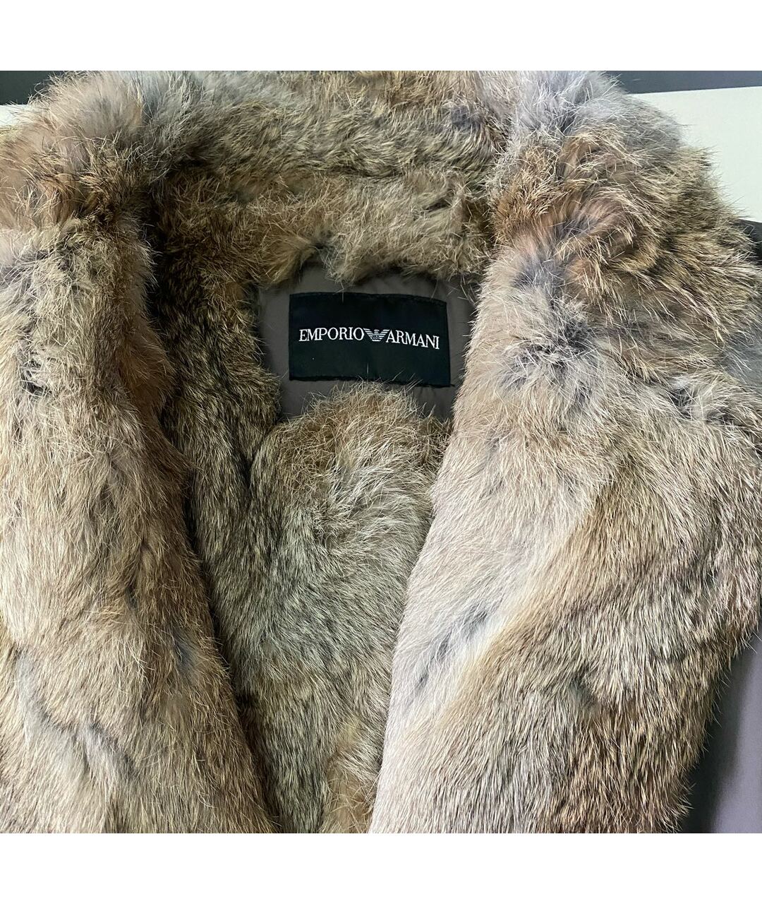 EMPORIO ARMANI Антрацитовое пальто, фото 7