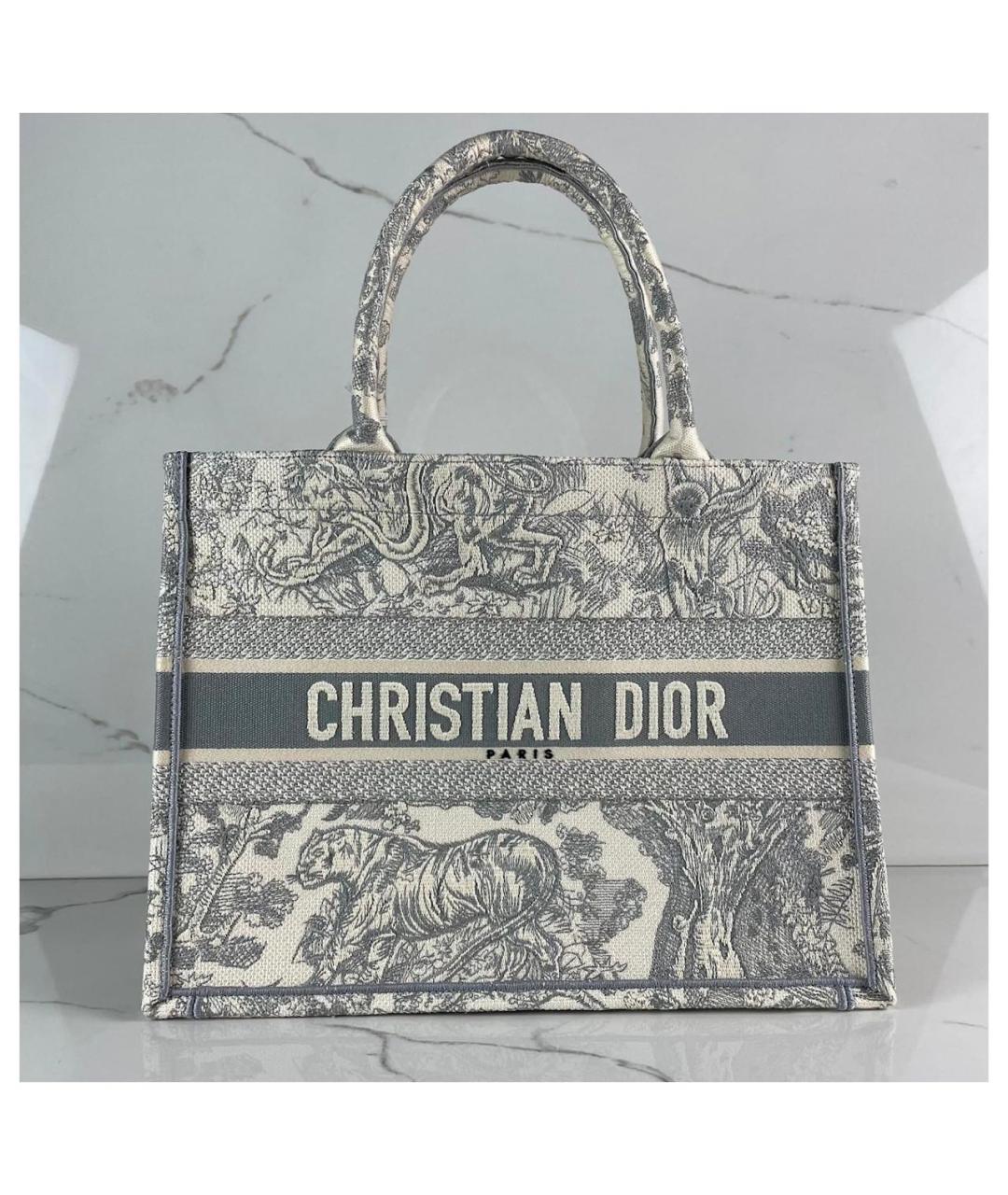 CHRISTIAN DIOR Серая сумка тоут, фото 9