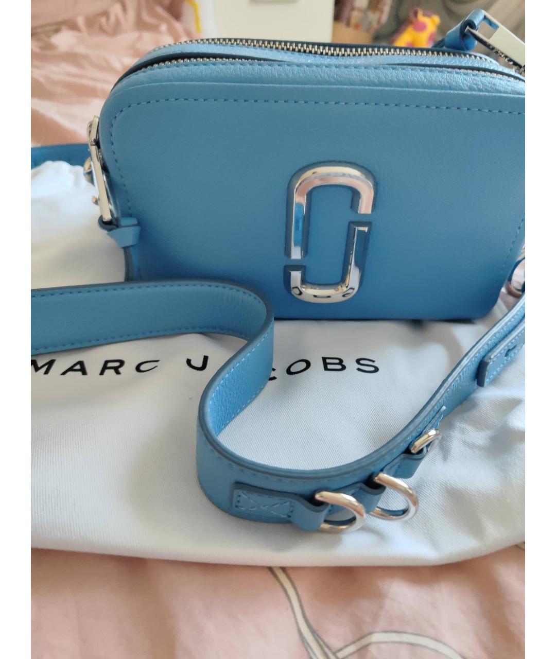 MARC BY MARC JACOBS Голубая кожаная сумка через плечо, фото 8