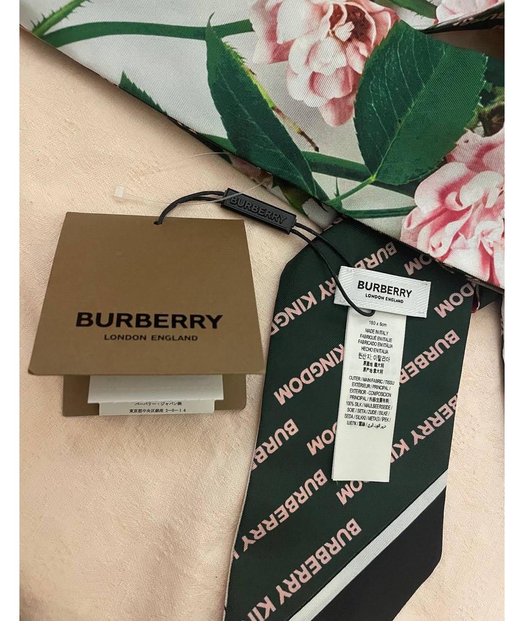 BURBERRY Мульти шелковый шарф, фото 4