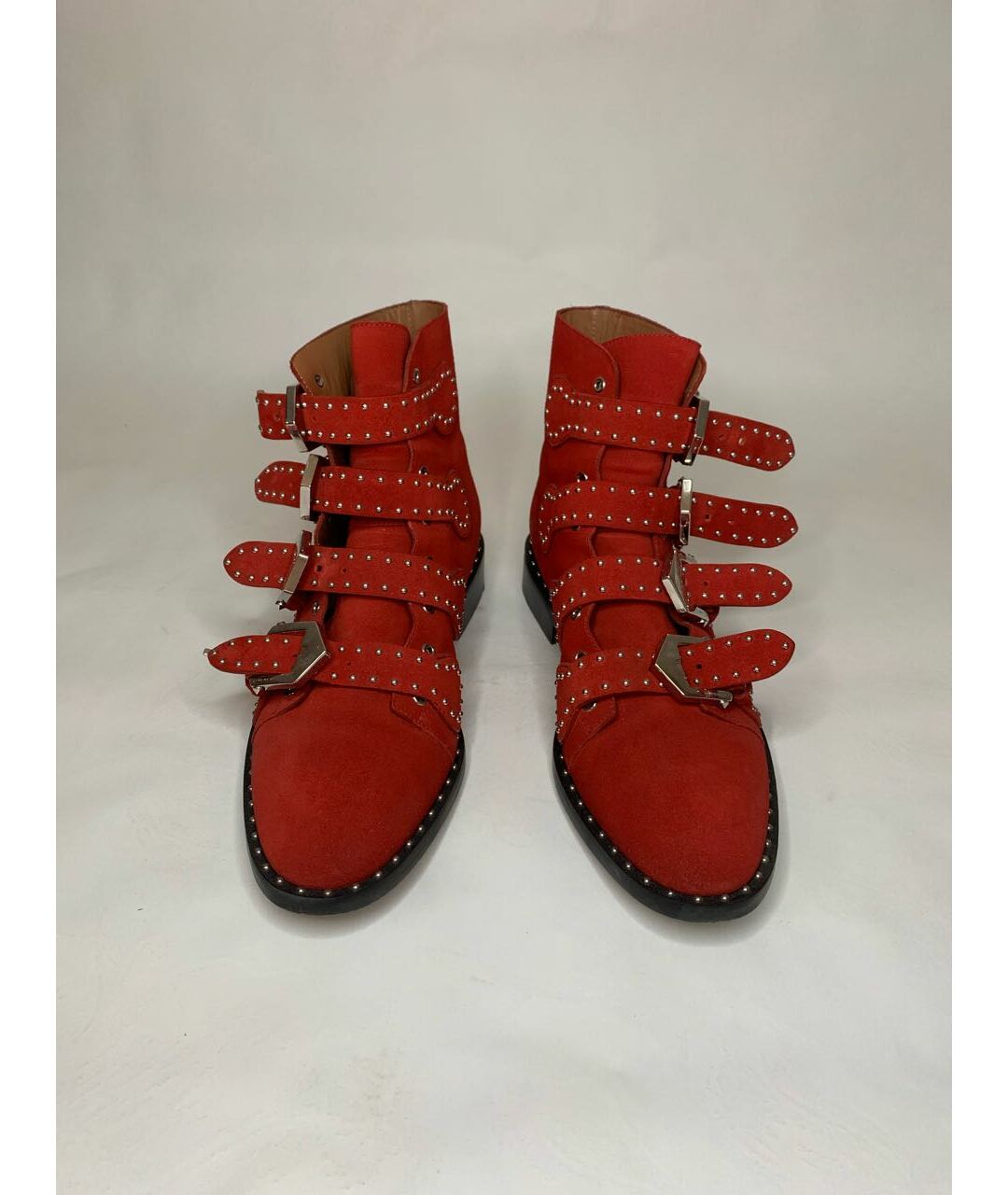 GIVENCHY Красные замшевые ботинки, фото 2