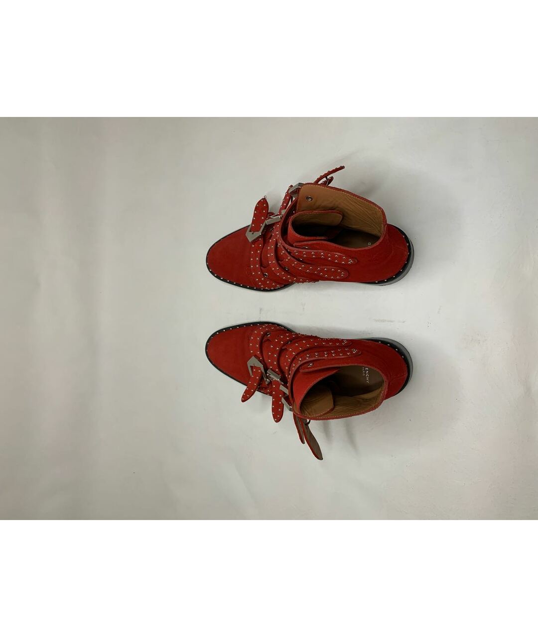 GIVENCHY Красные замшевые ботинки, фото 3