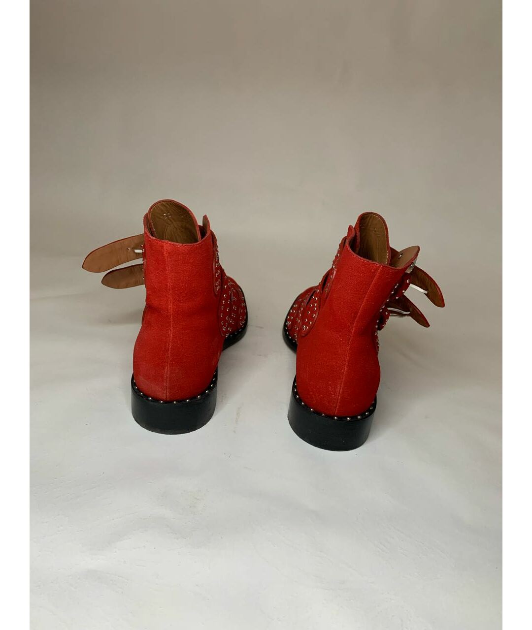 GIVENCHY Красные замшевые ботинки, фото 4