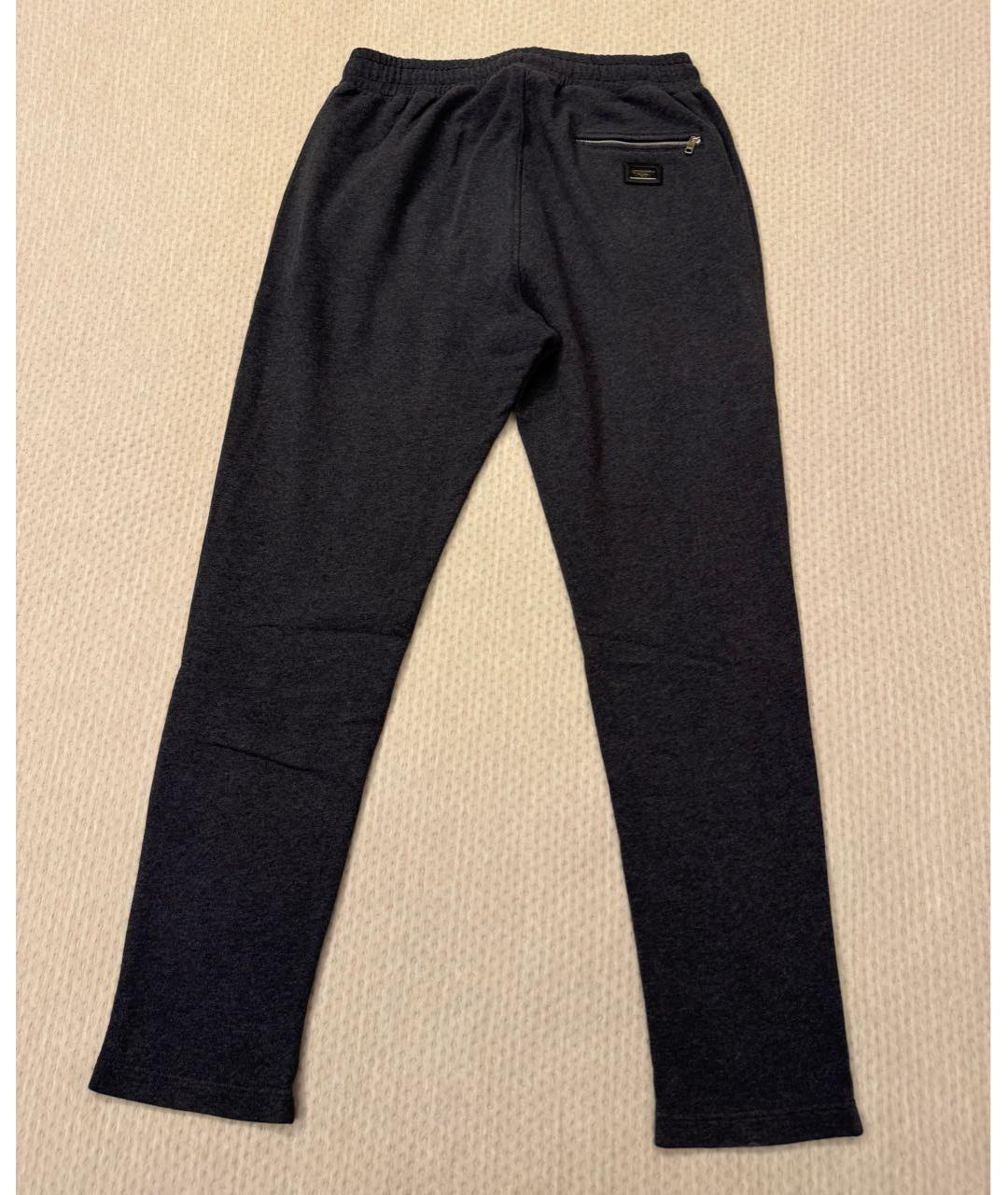 DOLCE&GABBANA Антрацитовый хлопковый спортивный костюм, фото 3