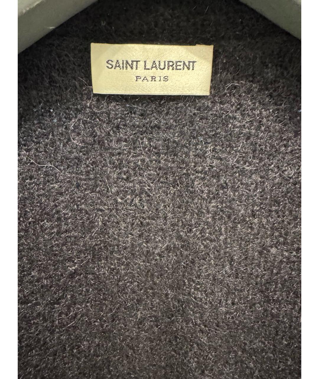 SAINT LAURENT Черный кардиган, фото 3