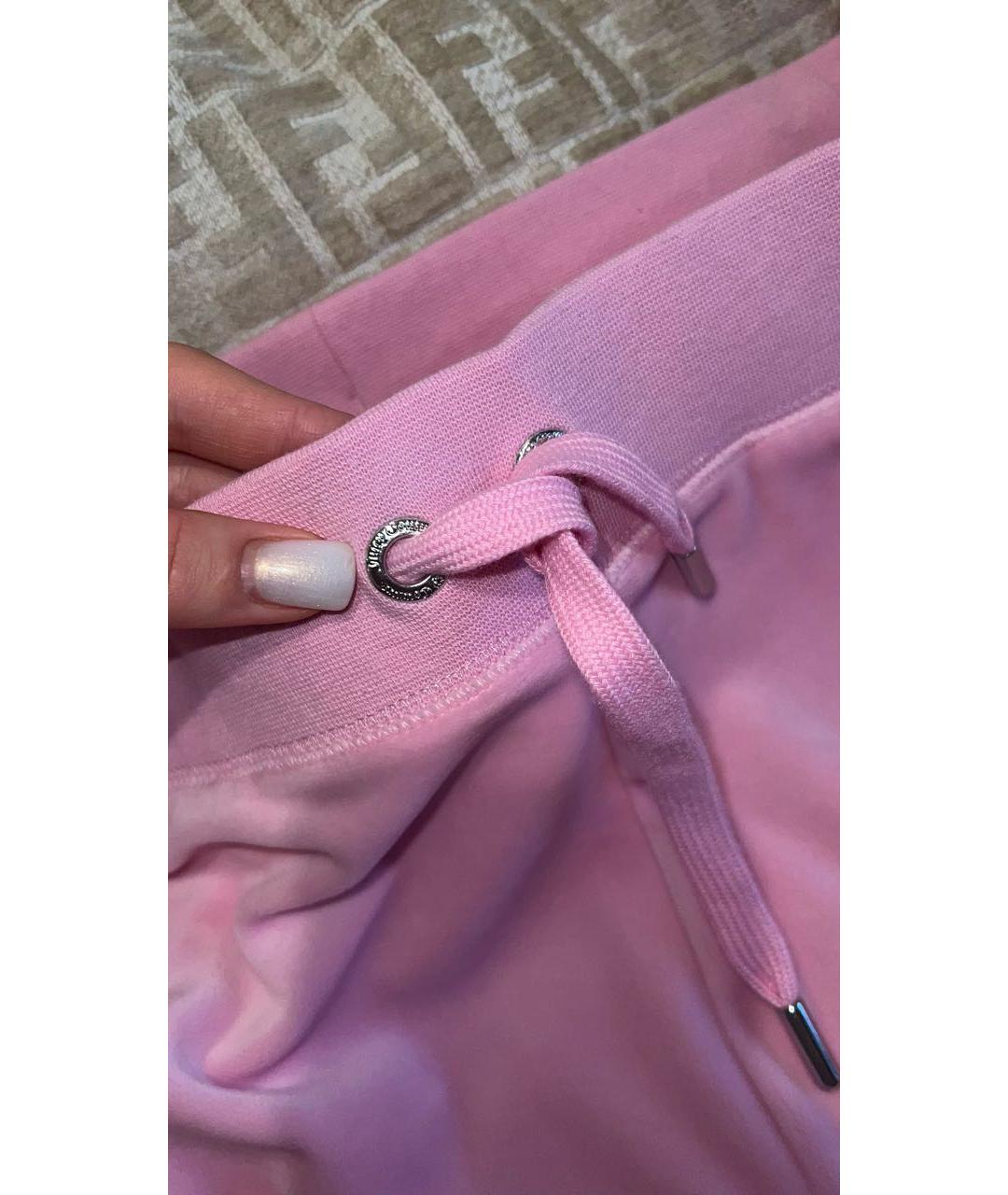 JUICY COUTURE Розовый велюровый спортивные костюмы, фото 7