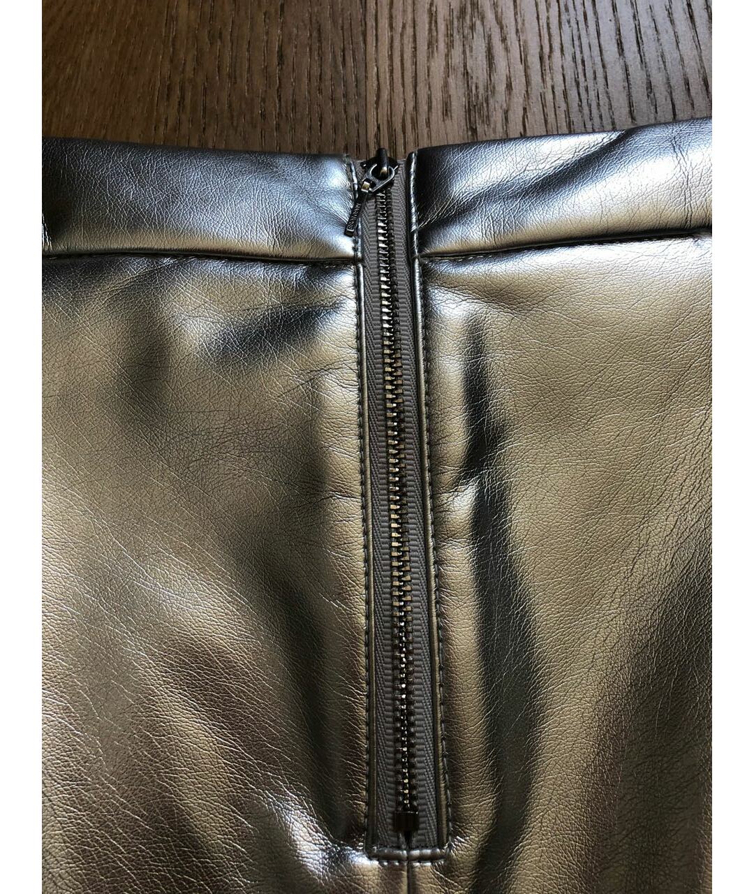 HUGO BOSS Серебряная юбка мини, фото 4
