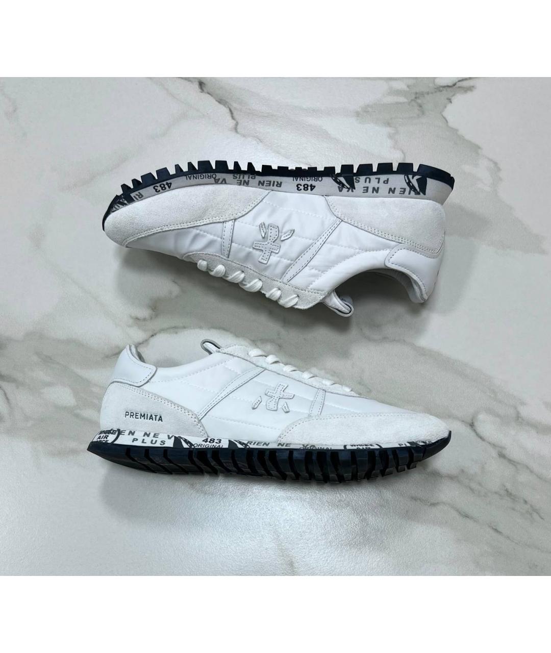 PREMIATA Белые кожаные кроссовки, фото 3