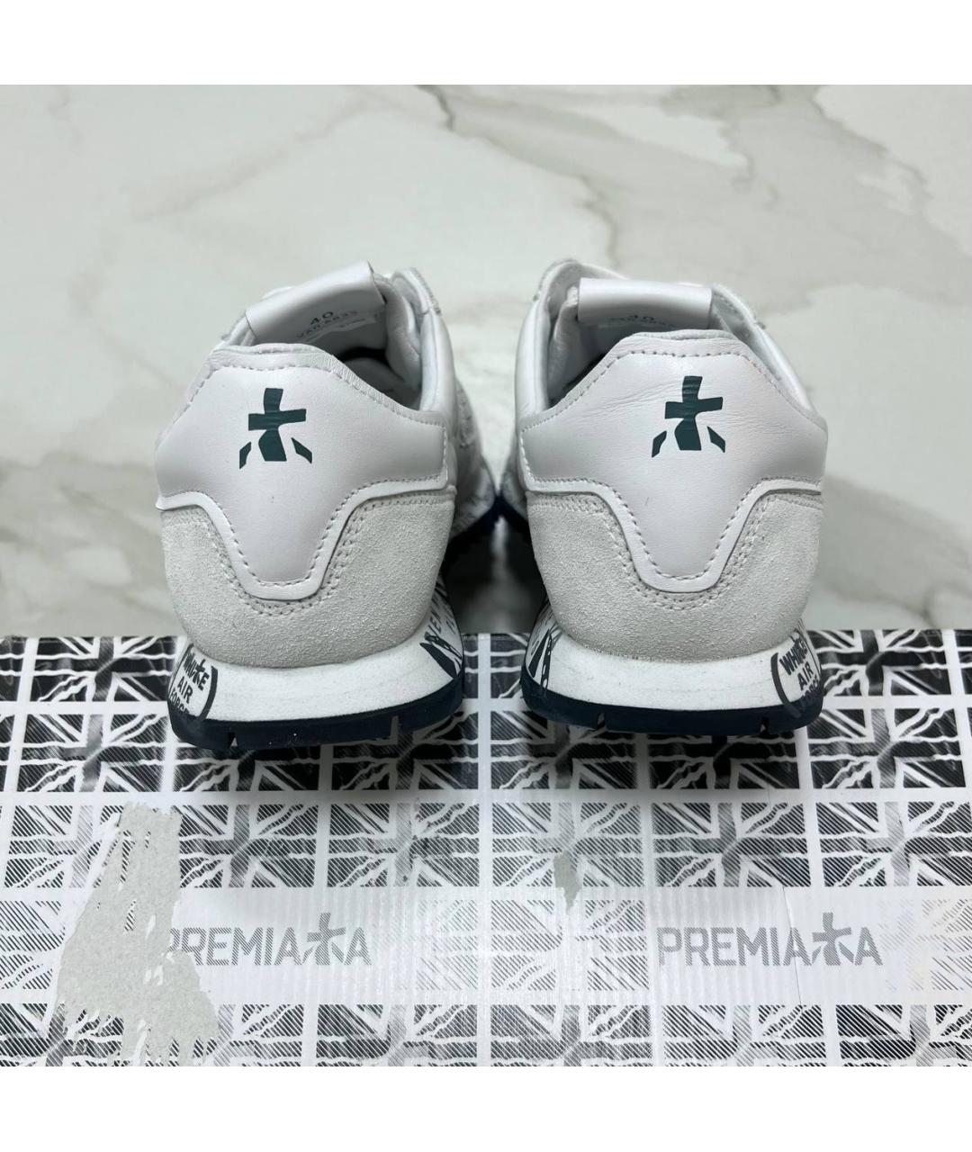 PREMIATA Белые кожаные кроссовки, фото 6