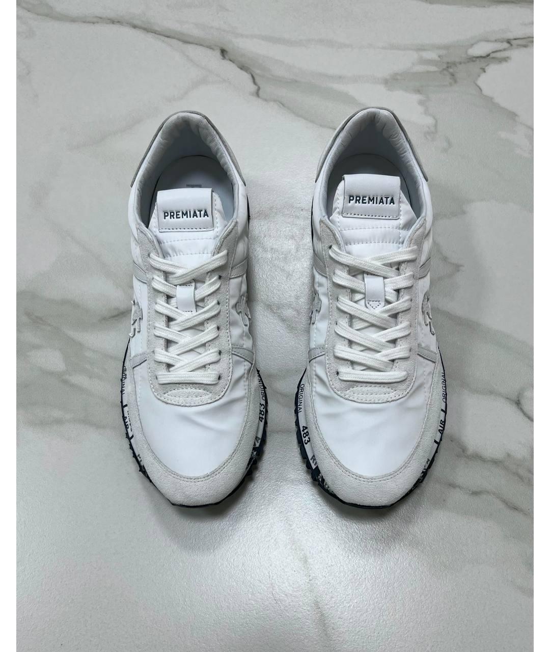 PREMIATA Белые кожаные кроссовки, фото 2