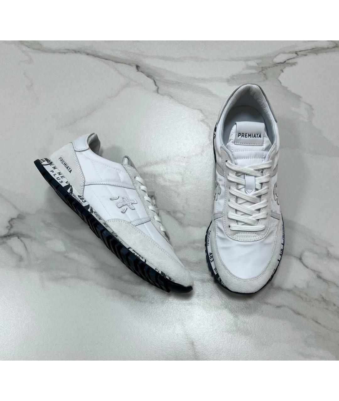 PREMIATA Белые кожаные кроссовки, фото 10