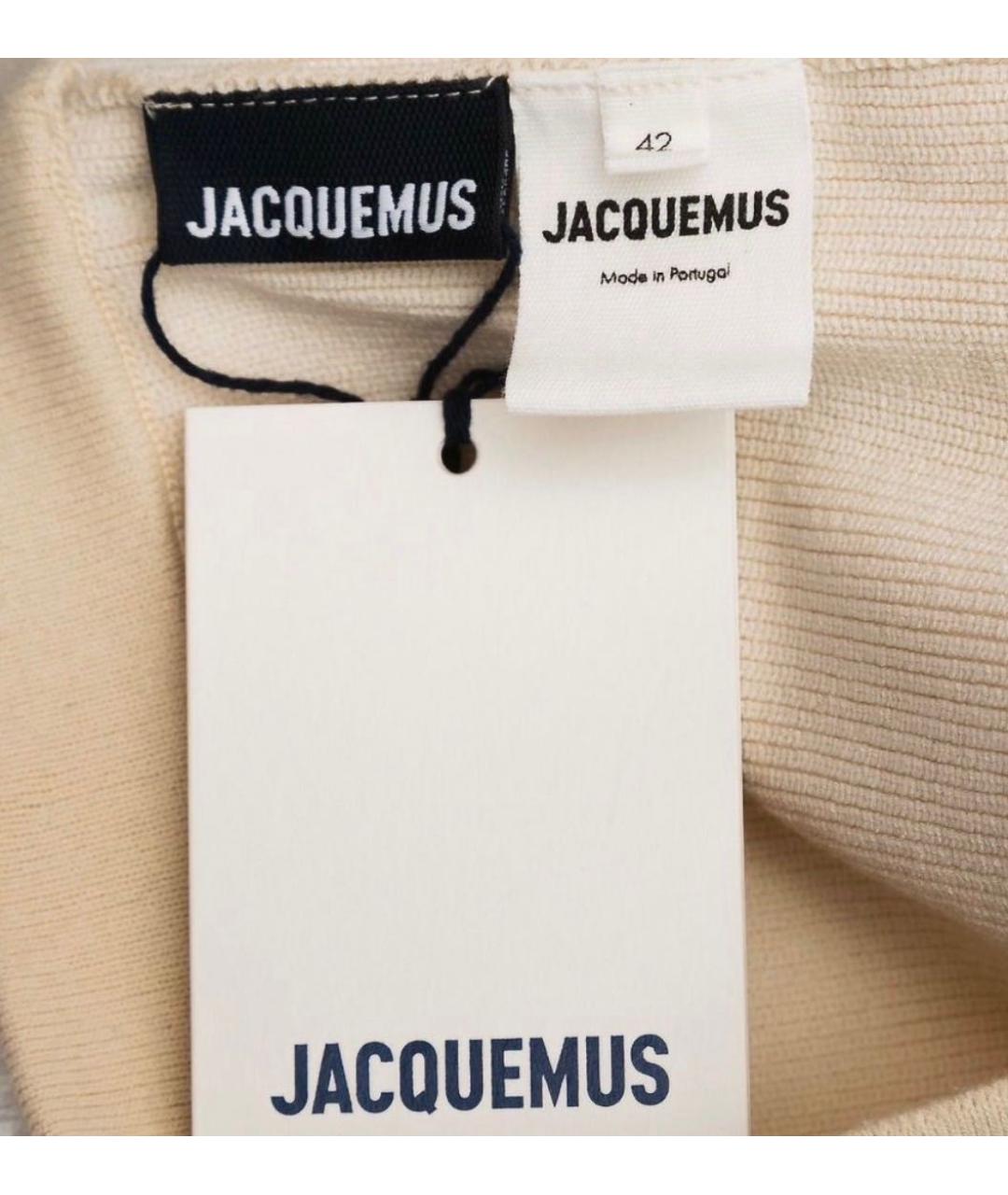 JACQUEMUS Бежевые хлопковые шорты, фото 6