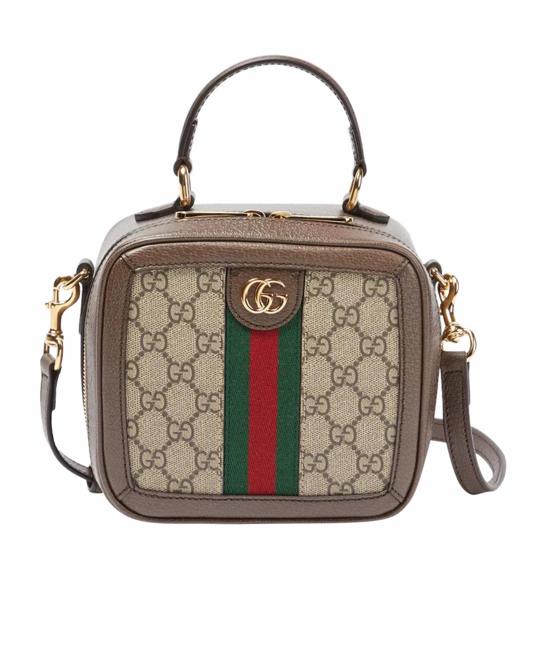 GUCCI Коричневая сумка через плечо, фото 1