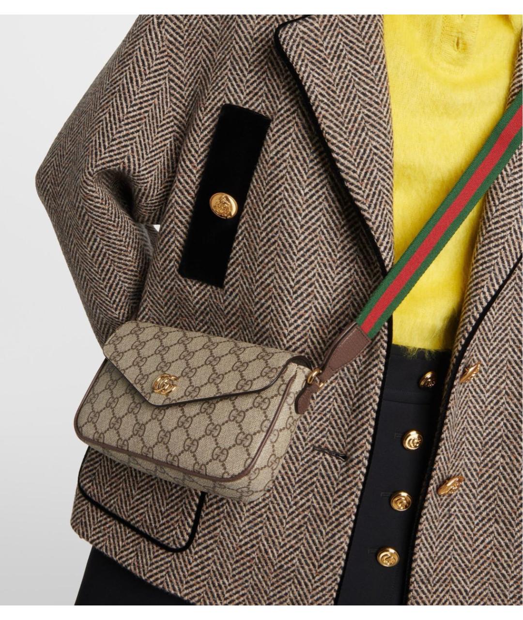 GUCCI Коричневая сумка через плечо, фото 4