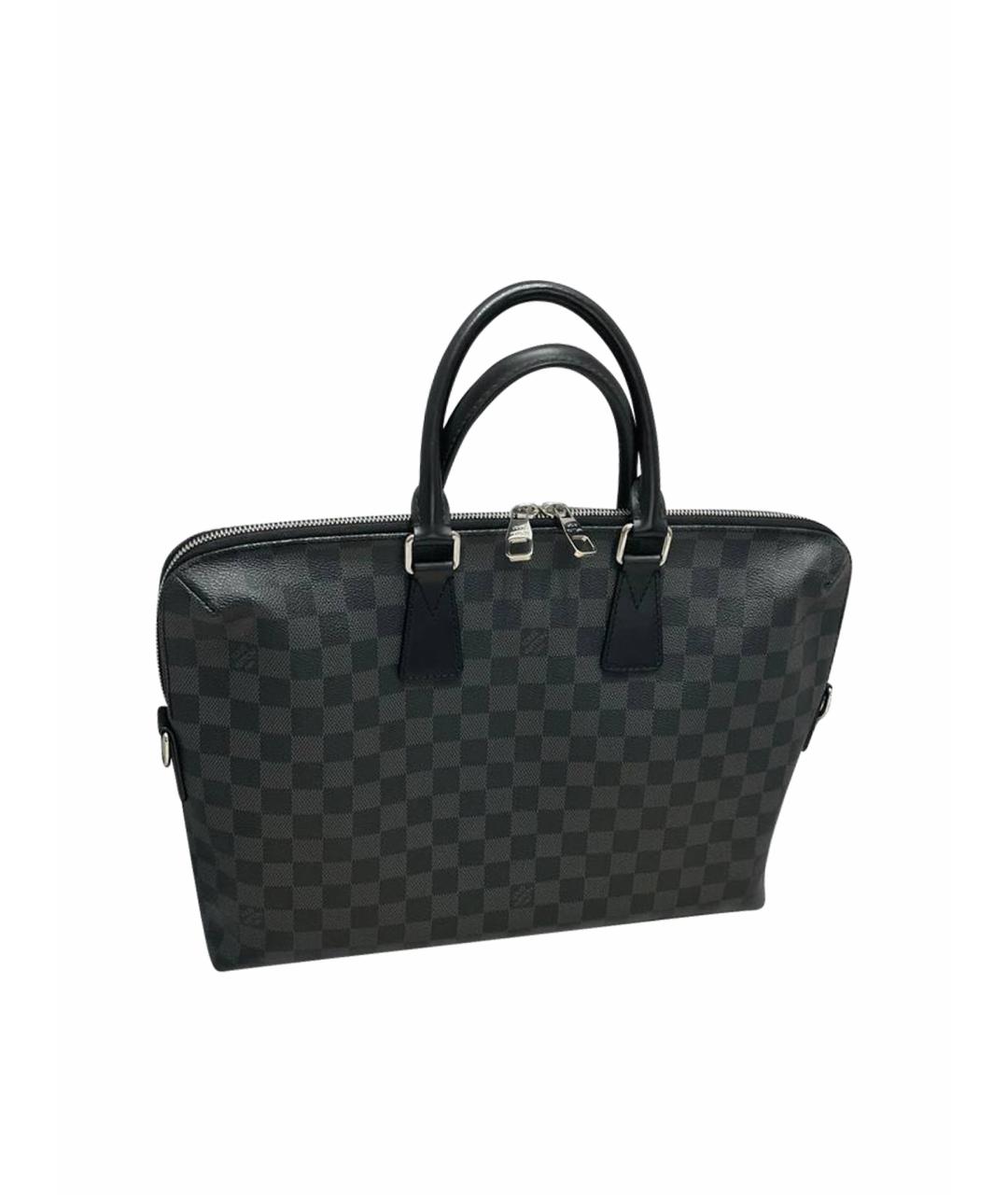 LOUIS VUITTON Антрацитовый портфель, фото 1