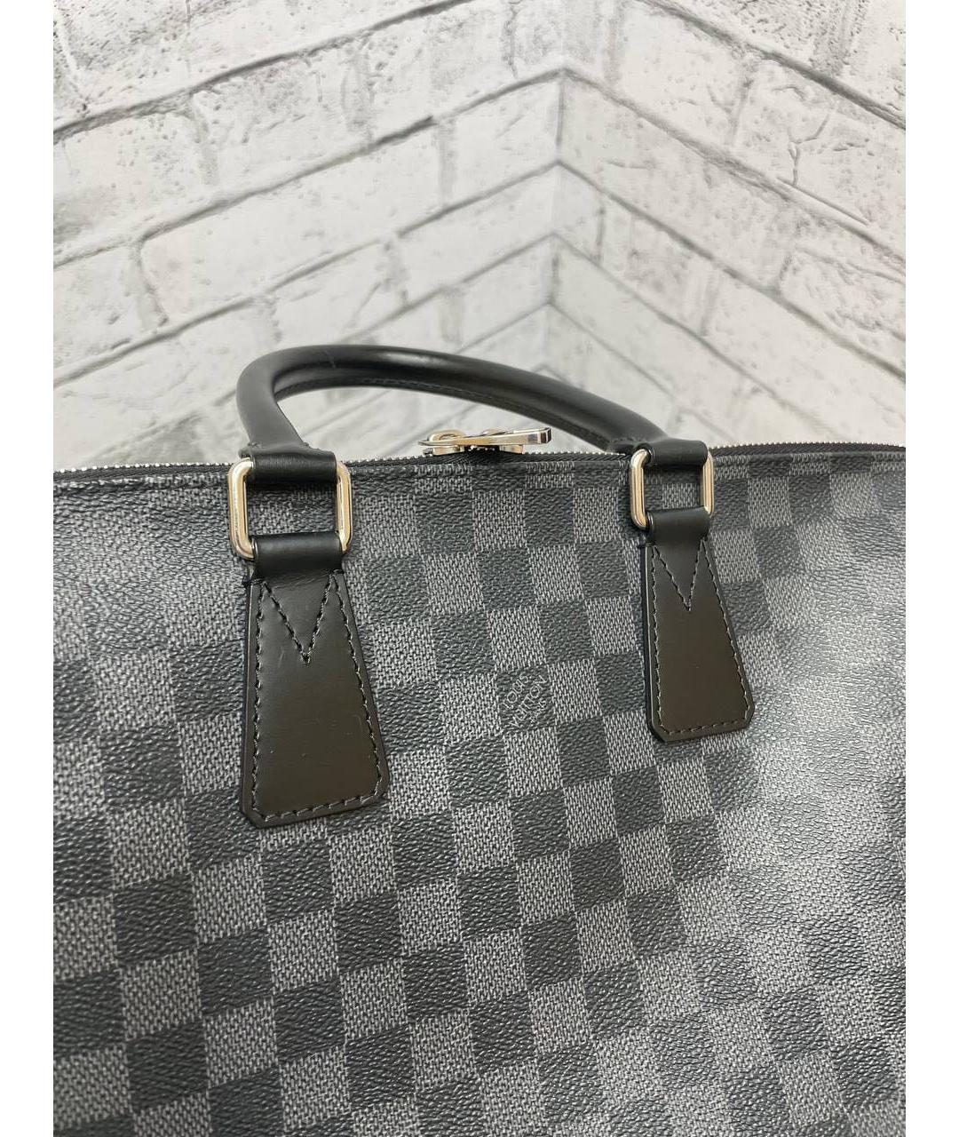 LOUIS VUITTON Антрацитовый портфель, фото 7