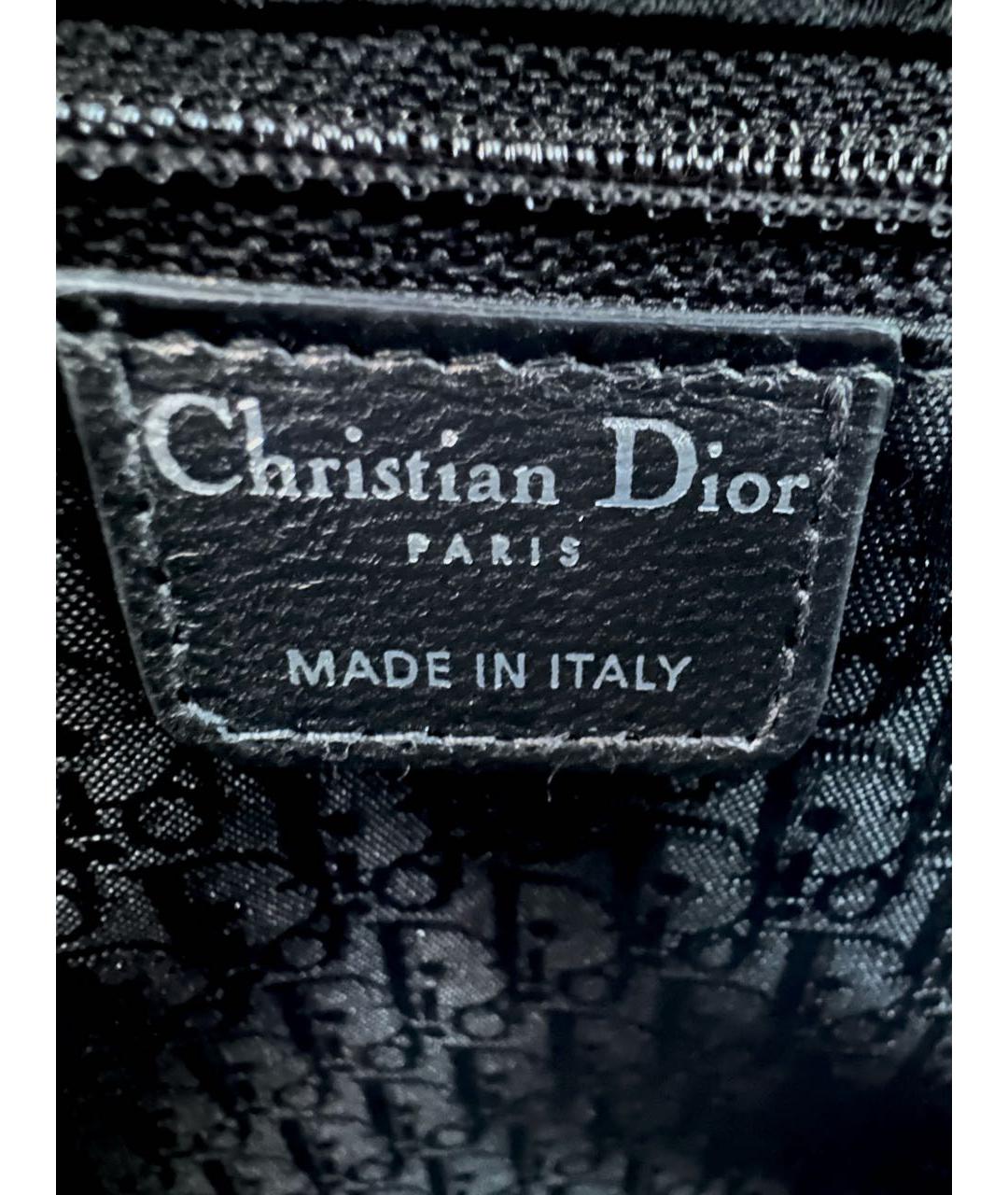 CHRISTIAN DIOR Белая сумка с короткими ручками из лакированной кожи, фото 5