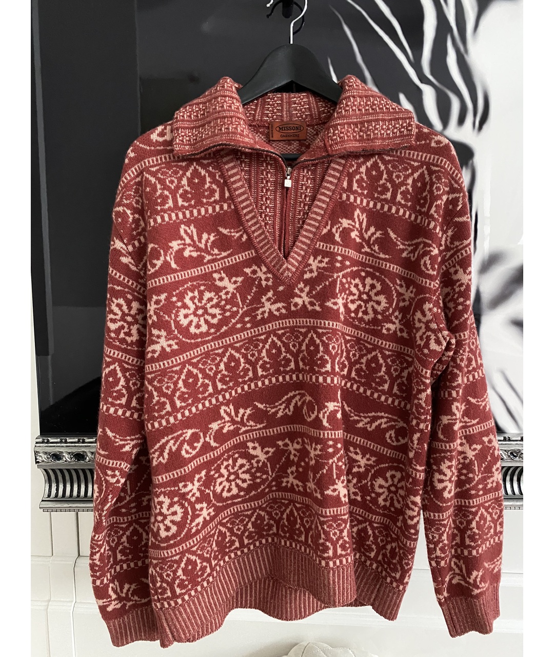 MISSONI Бордовый кашемировый джемпер / свитер, фото 4