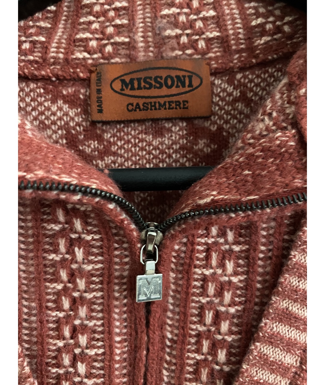 MISSONI Бордовый кашемировый джемпер / свитер, фото 2