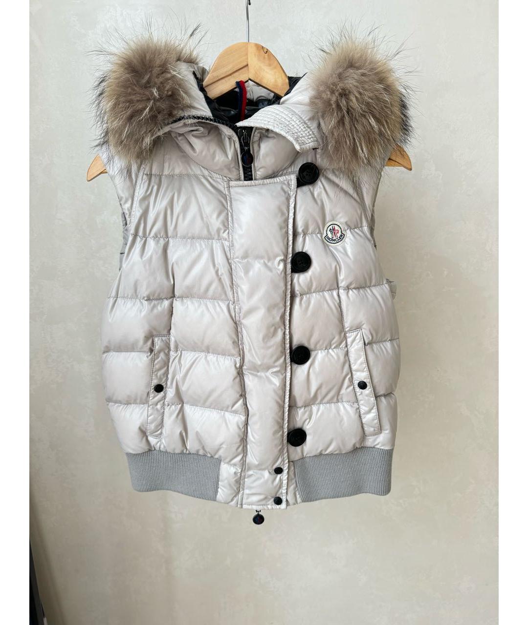 MONCLER Серый жилет, фото 4