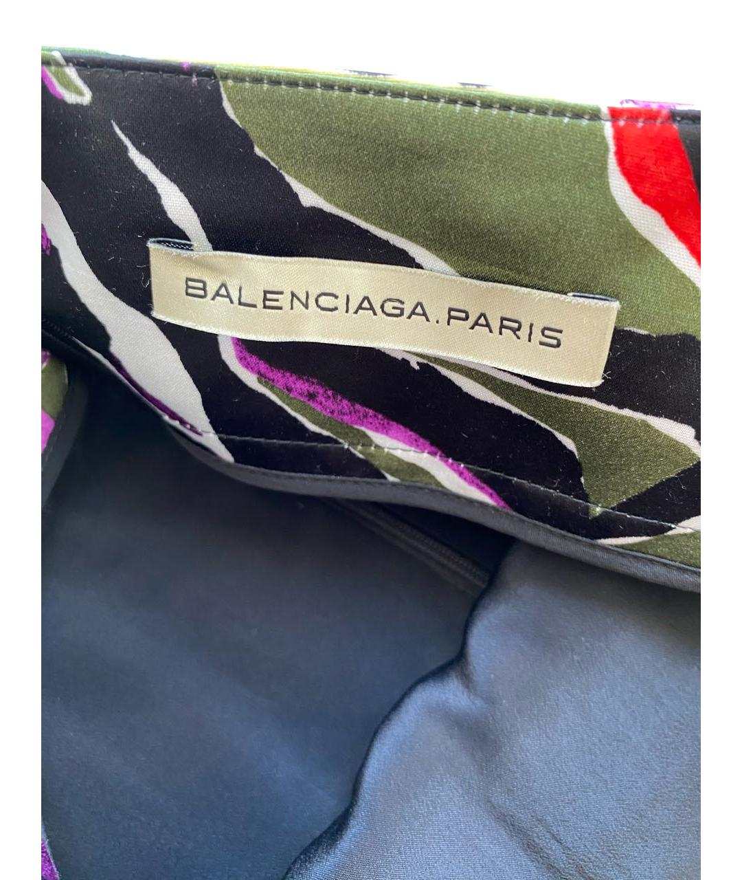 BALENCIAGA Мульти шелковая юбка миди, фото 3