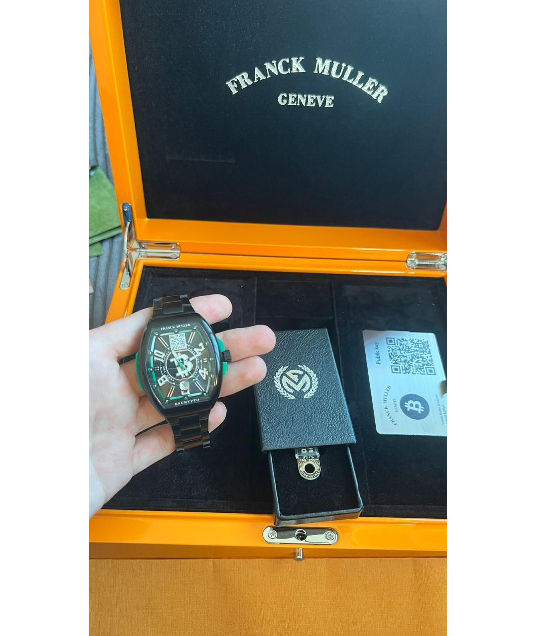 FRANCK MULLER Черные часы, фото 3