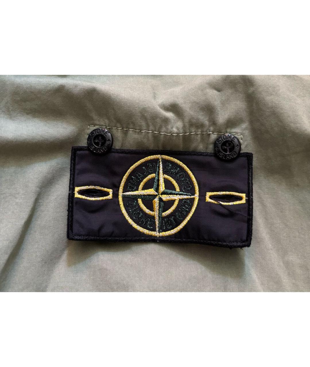 STONE ISLAND Зеленая полиамидовая куртка, фото 6