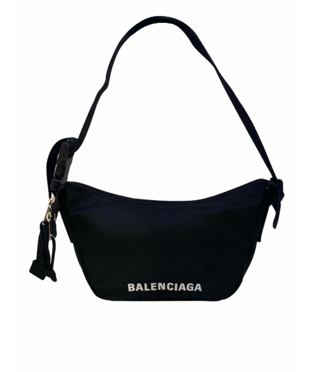 BALENCIAGA Черная поясная сумка, фото 1