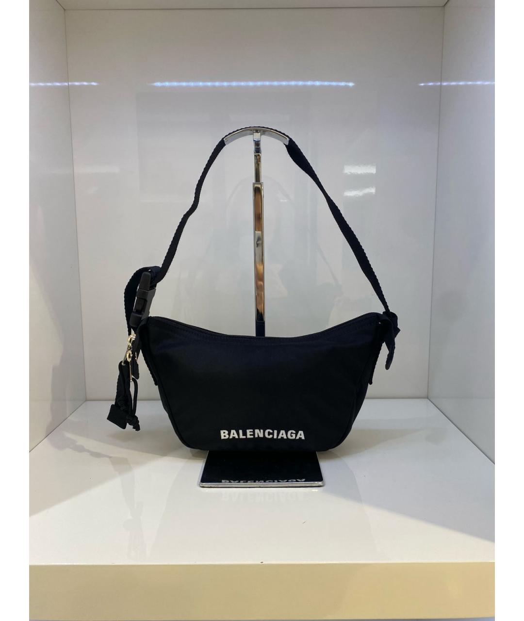 BALENCIAGA Черная поясная сумка, фото 3