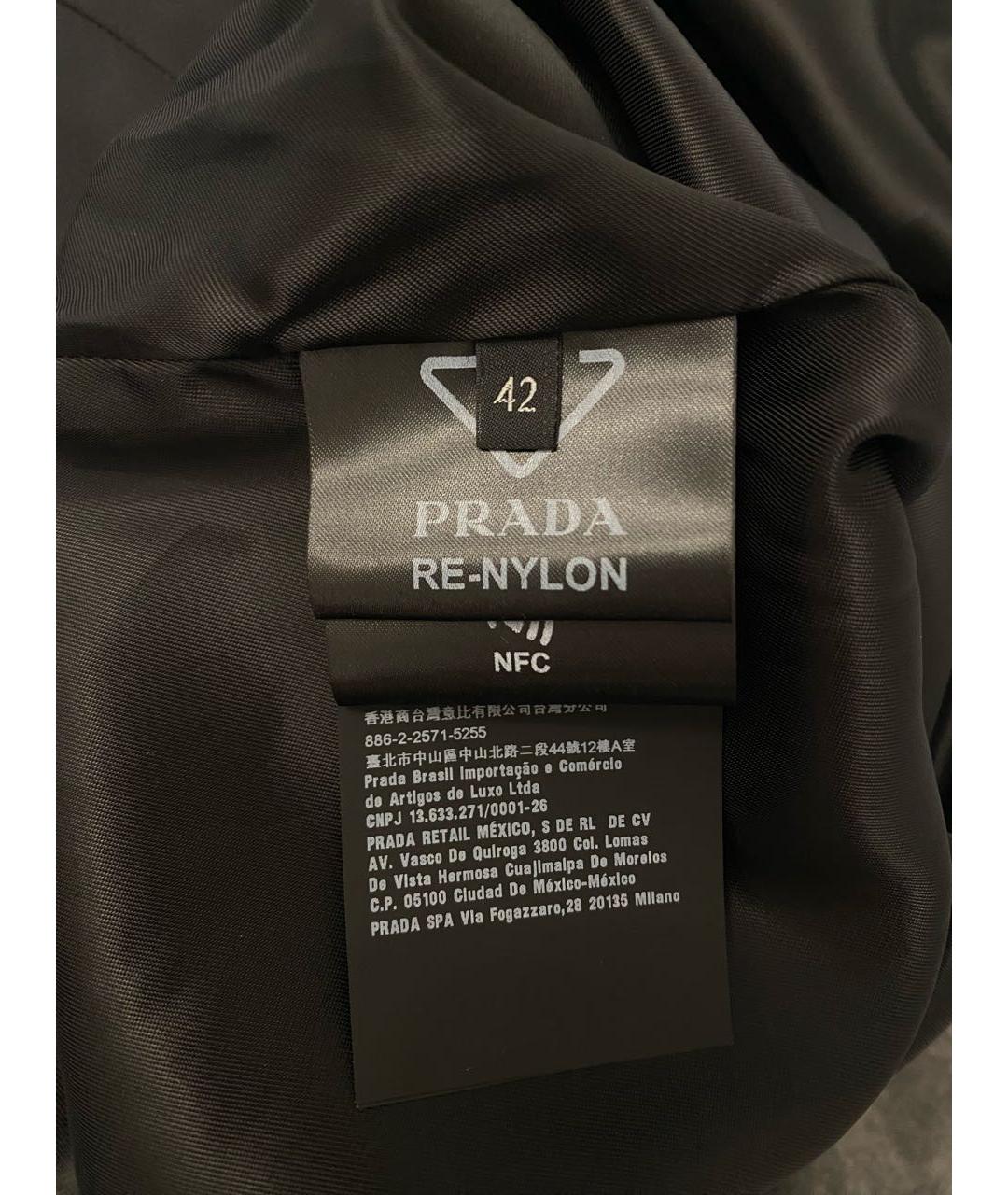 PRADA Черное полиамидовое платье, фото 6