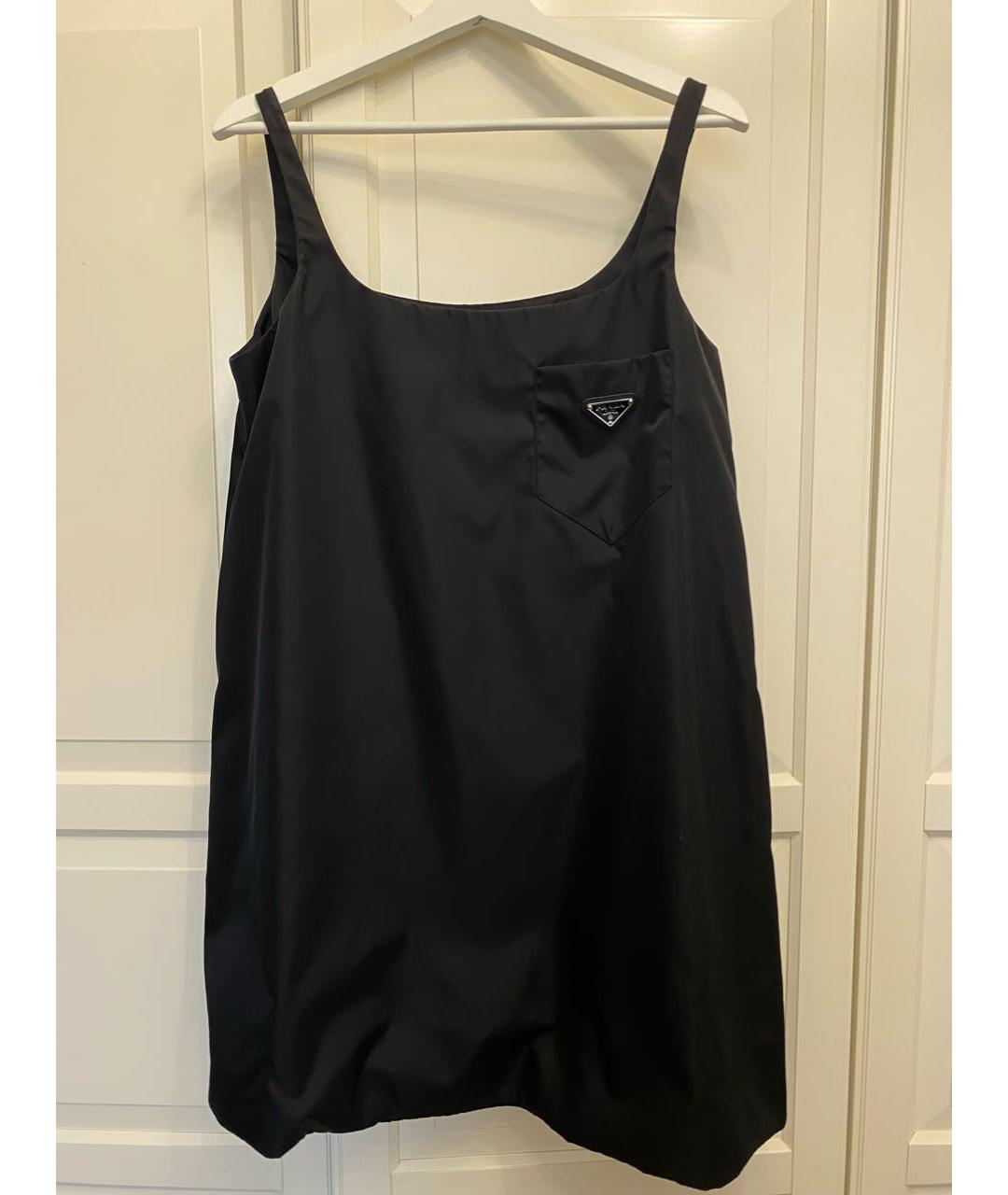 PRADA Черное полиамидовое платье, фото 2