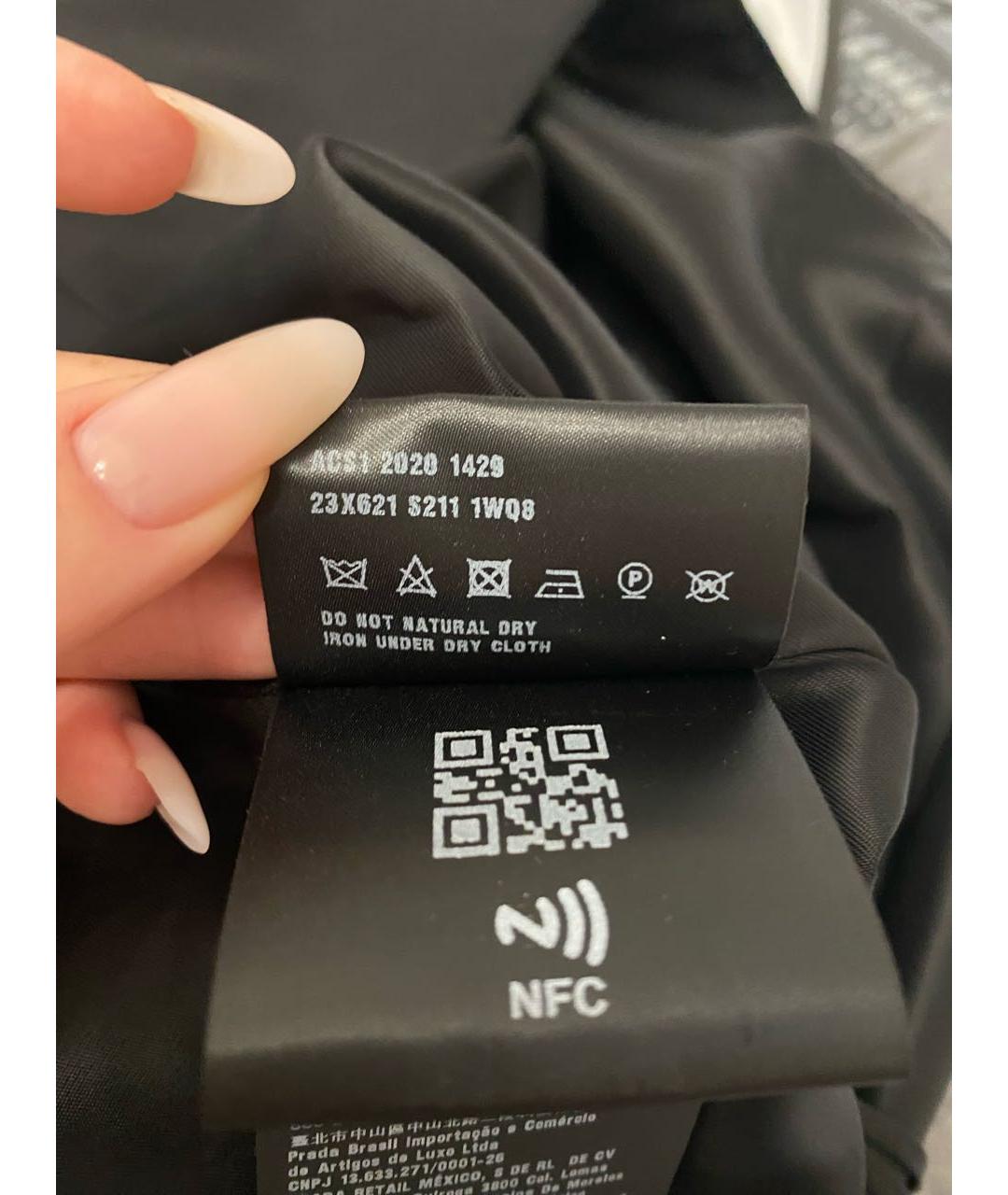 PRADA Черное полиамидовое платье, фото 7
