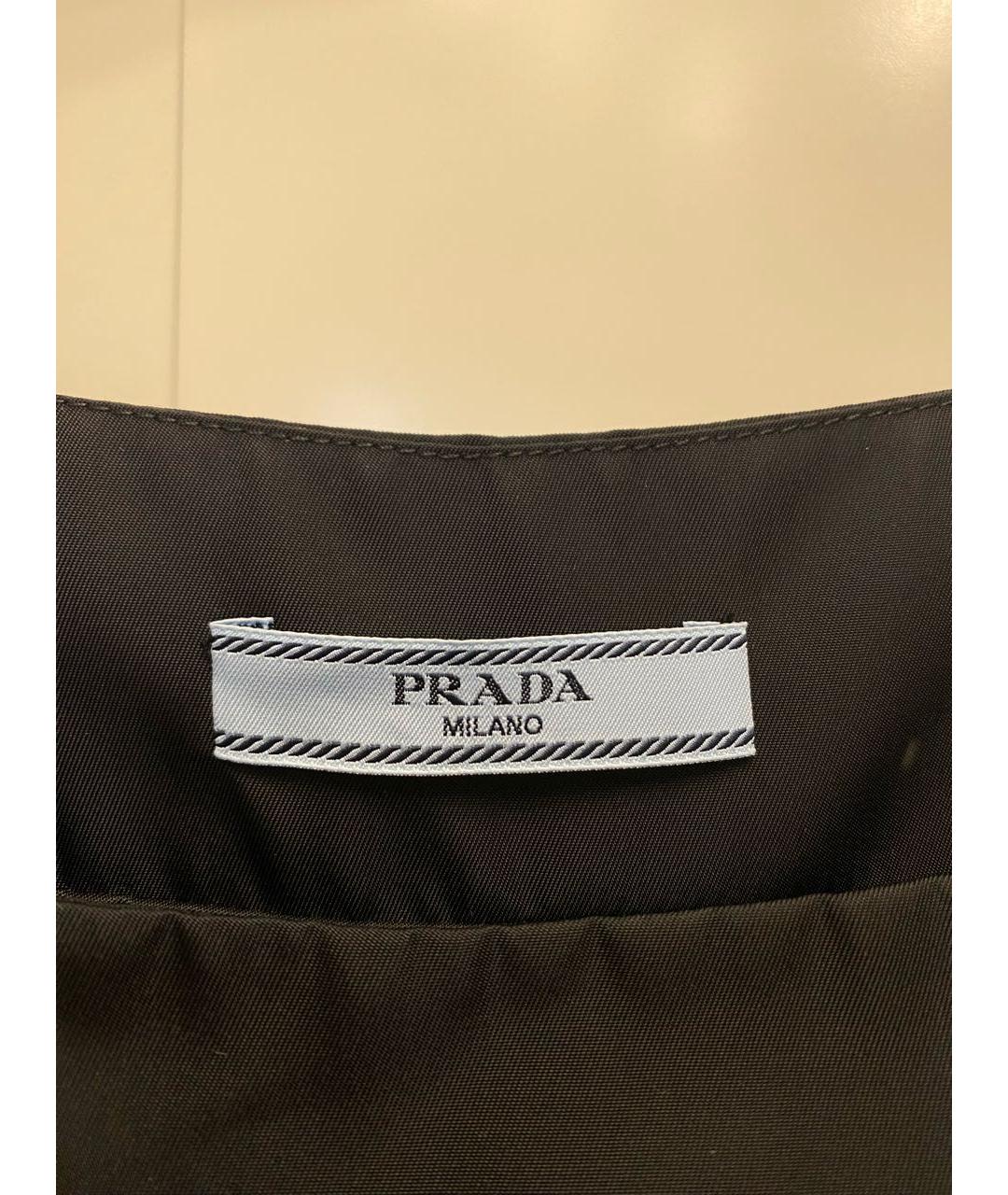 PRADA Черное полиамидовое платье, фото 4