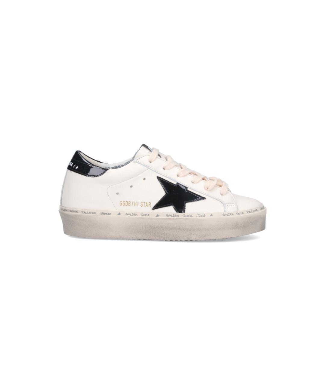 GOLDEN GOOSE DELUXE BRAND Белые кожаные кеды, фото 1