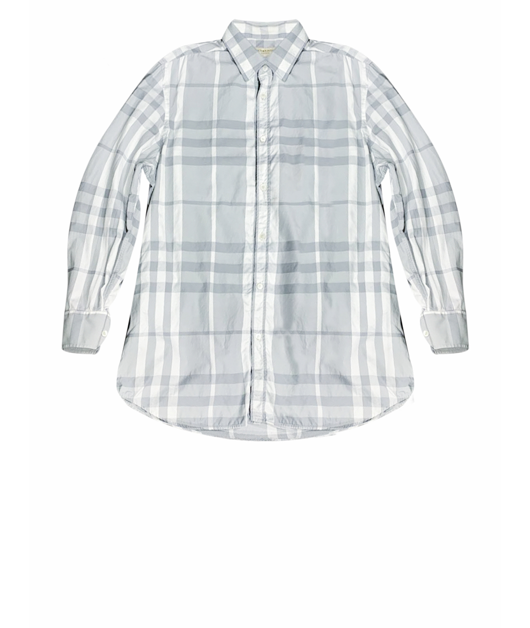 BURBERRY Серая хлопковая кэжуал рубашка, фото 1