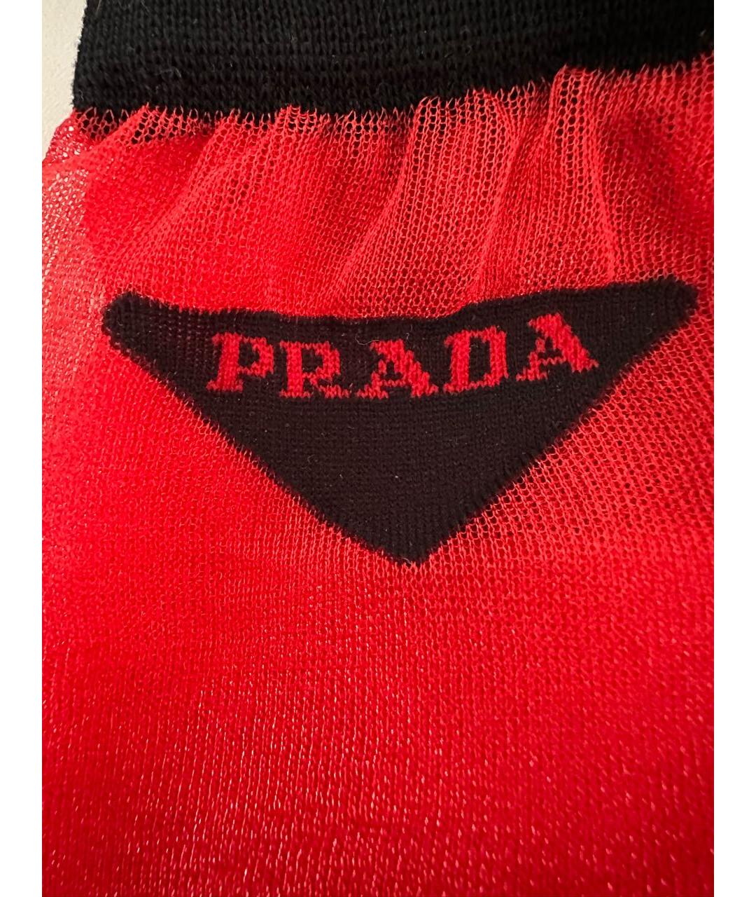 PRADA Красные носки, чулки и колготы, фото 5