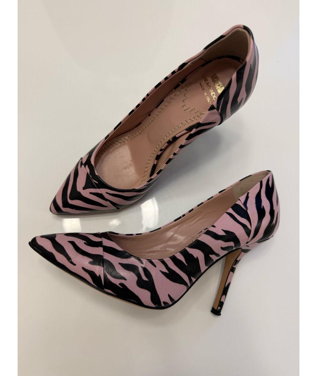 MOSCHINO Розовые кожаные туфли, фото 7