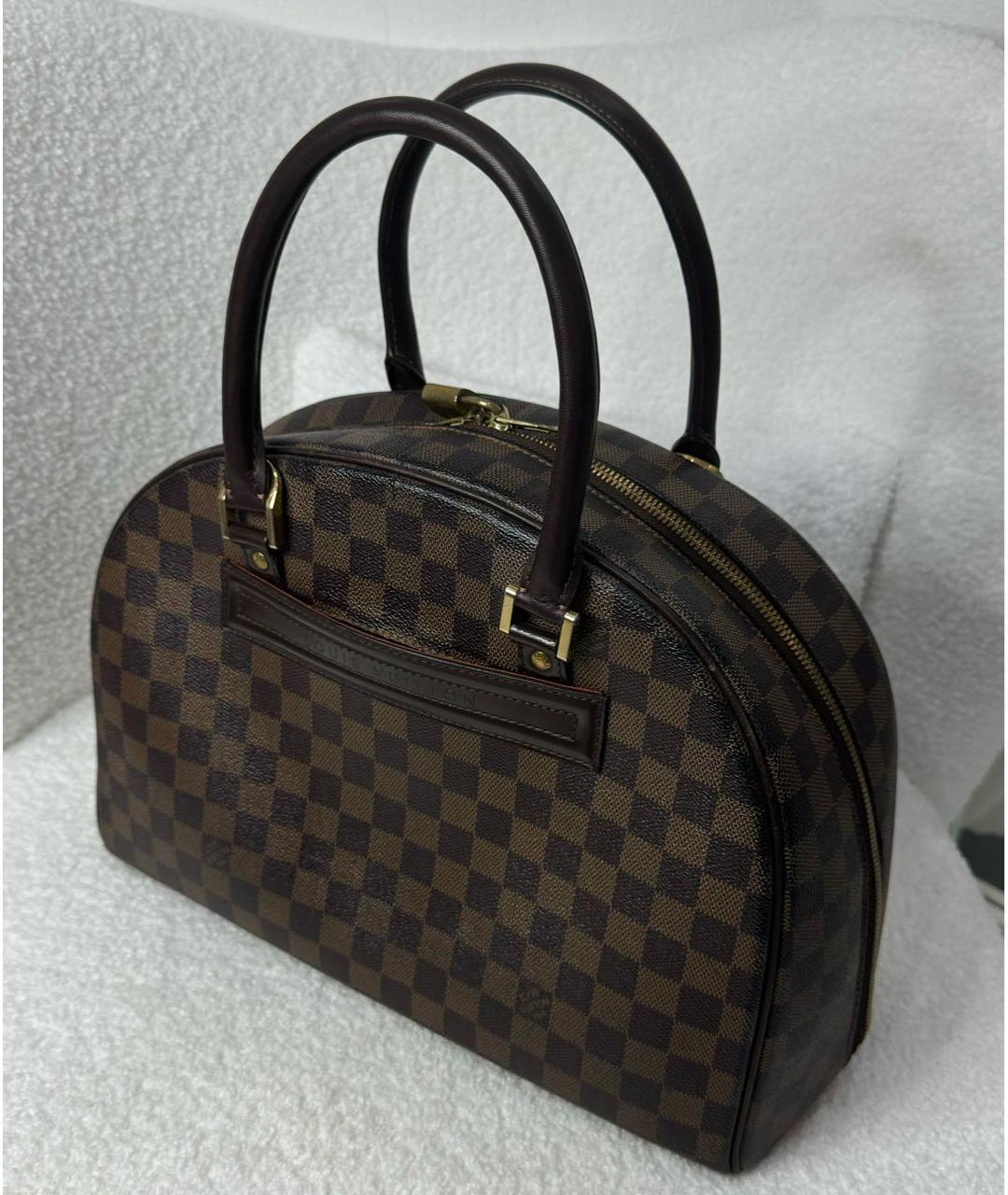 LOUIS VUITTON Коричневая сумка с короткими ручками, фото 4