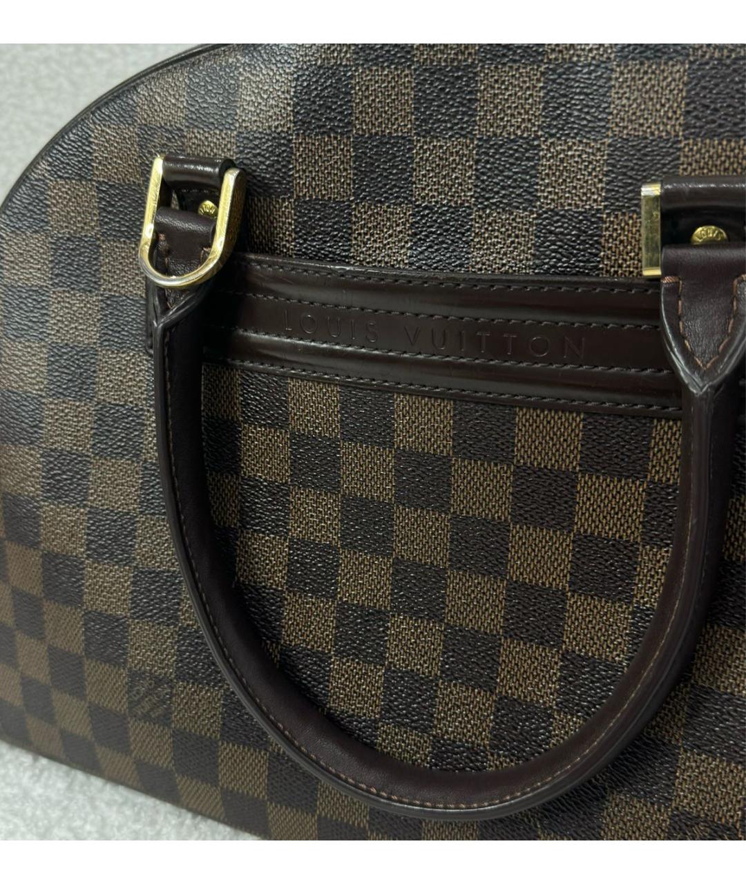 LOUIS VUITTON Коричневая сумка с короткими ручками, фото 3