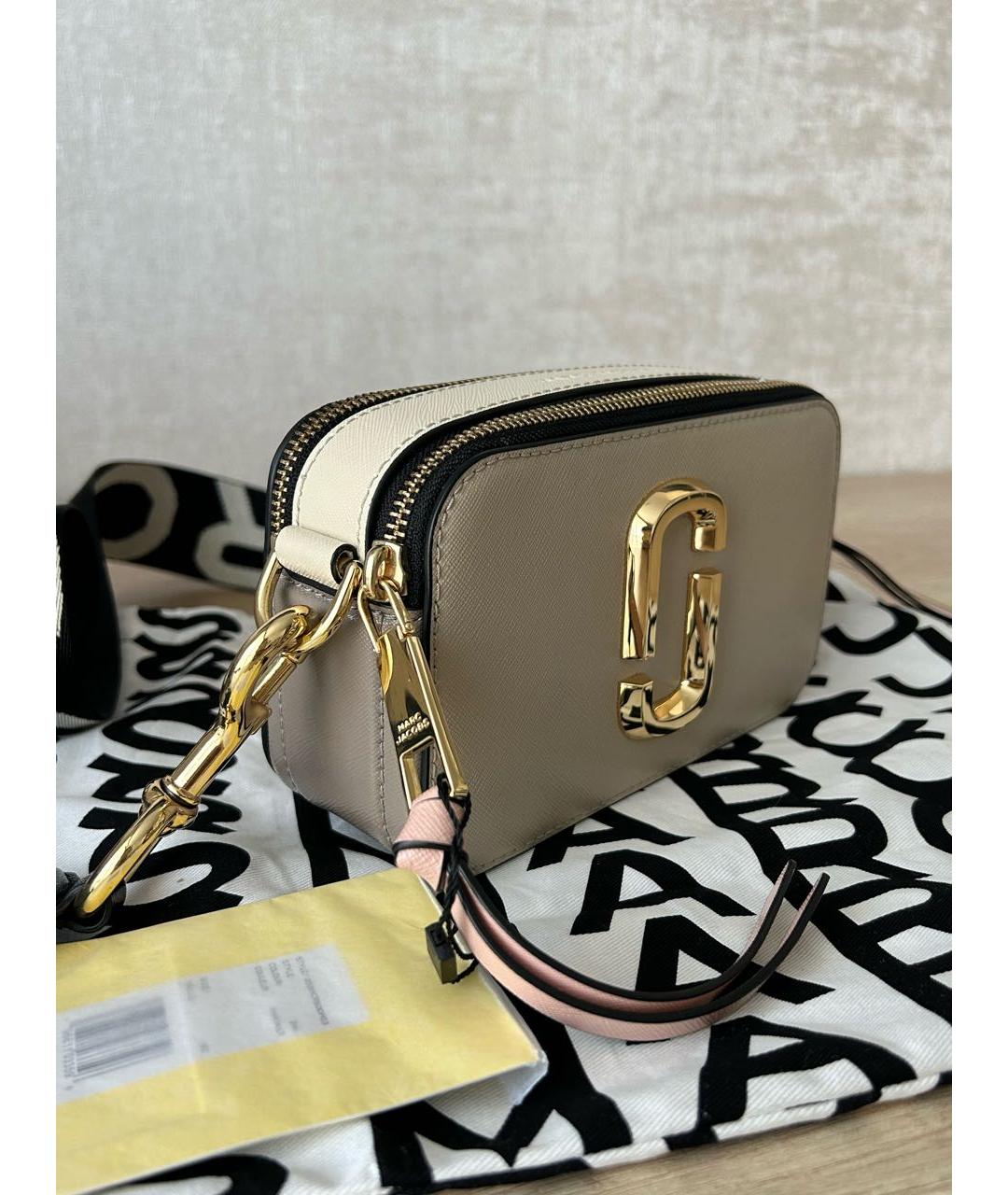 MARC JACOBS Бежевая кожаная сумка через плечо, фото 2