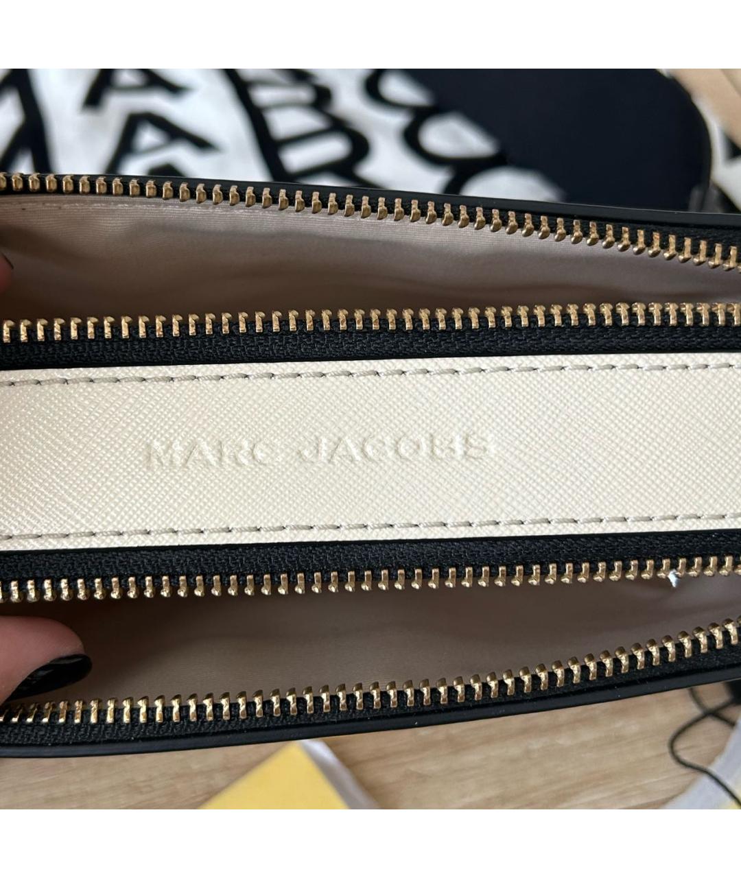 MARC JACOBS Бежевая кожаная сумка через плечо, фото 4