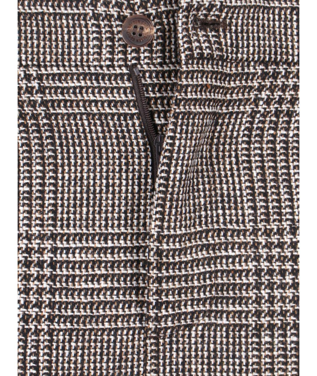 GOLDEN GOOSE DELUXE BRAND Коричневые хлопковые повседневные брюки, фото 4