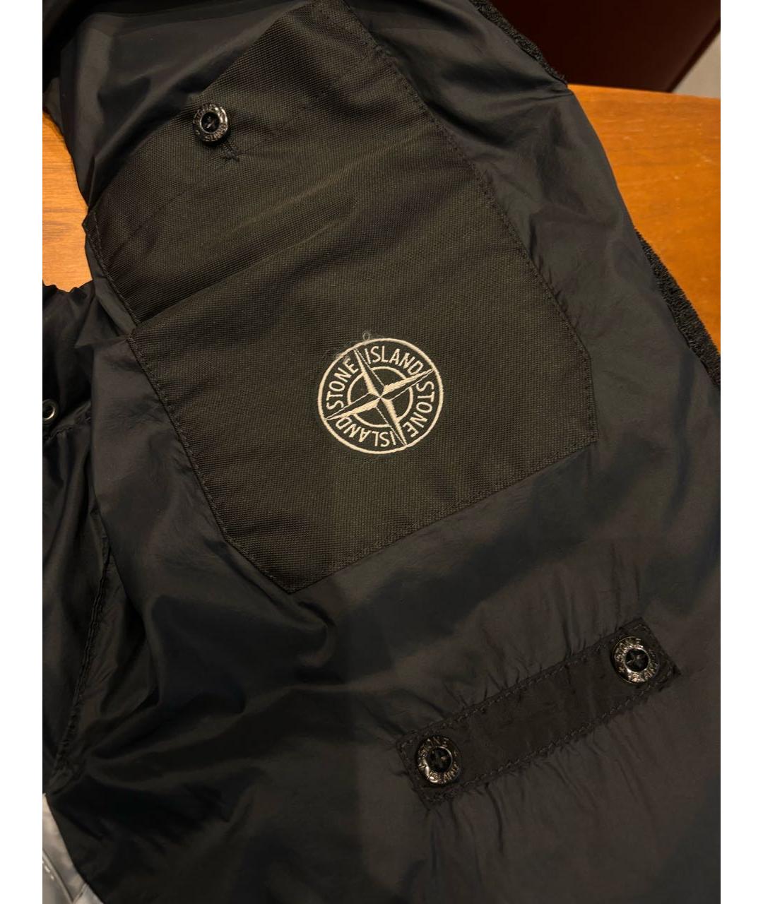 STONE ISLAND Черный жилет, фото 4