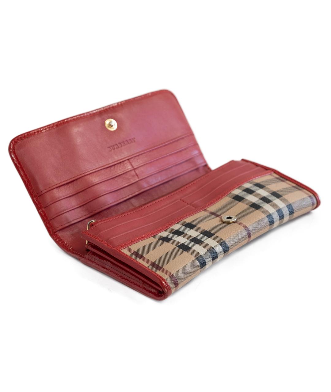 BURBERRY Бежевый кожаный кошелек, фото 3