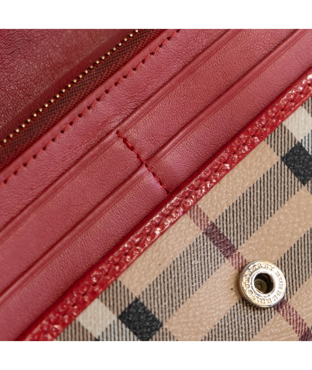 BURBERRY Бежевый кожаный кошелек, фото 5