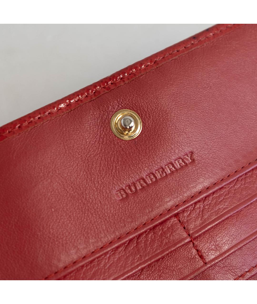 BURBERRY Бежевый кожаный кошелек, фото 4